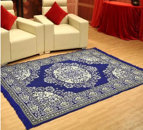 India Desire : Buy Blue Cotton 7 Feet long Carpet At Rs 151 From Pepperfry [MRP Rs 1499] Free Shipping